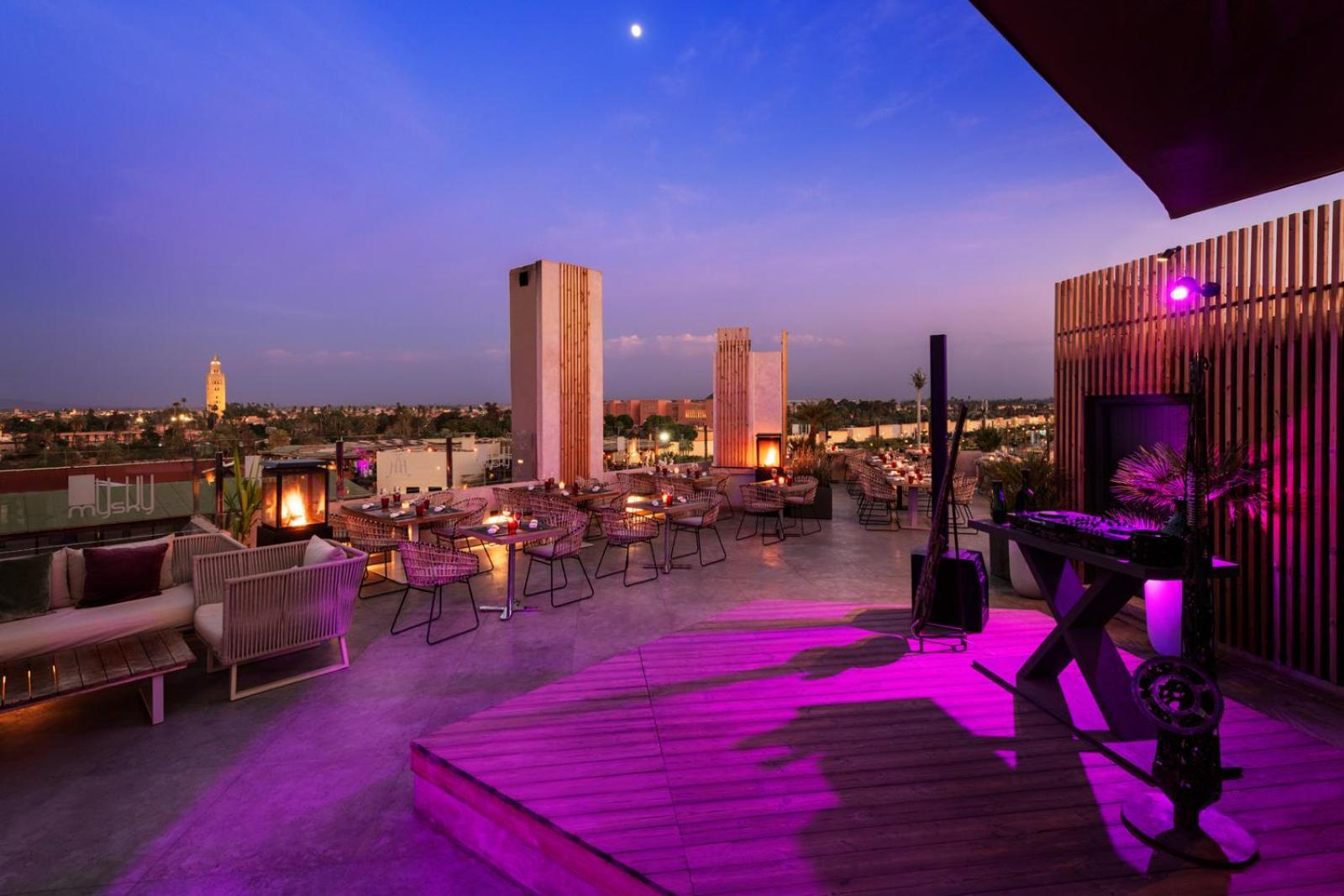 이베르나지 호텔 앤드 스파 마라케시 외부 사진 The Sky Bar
